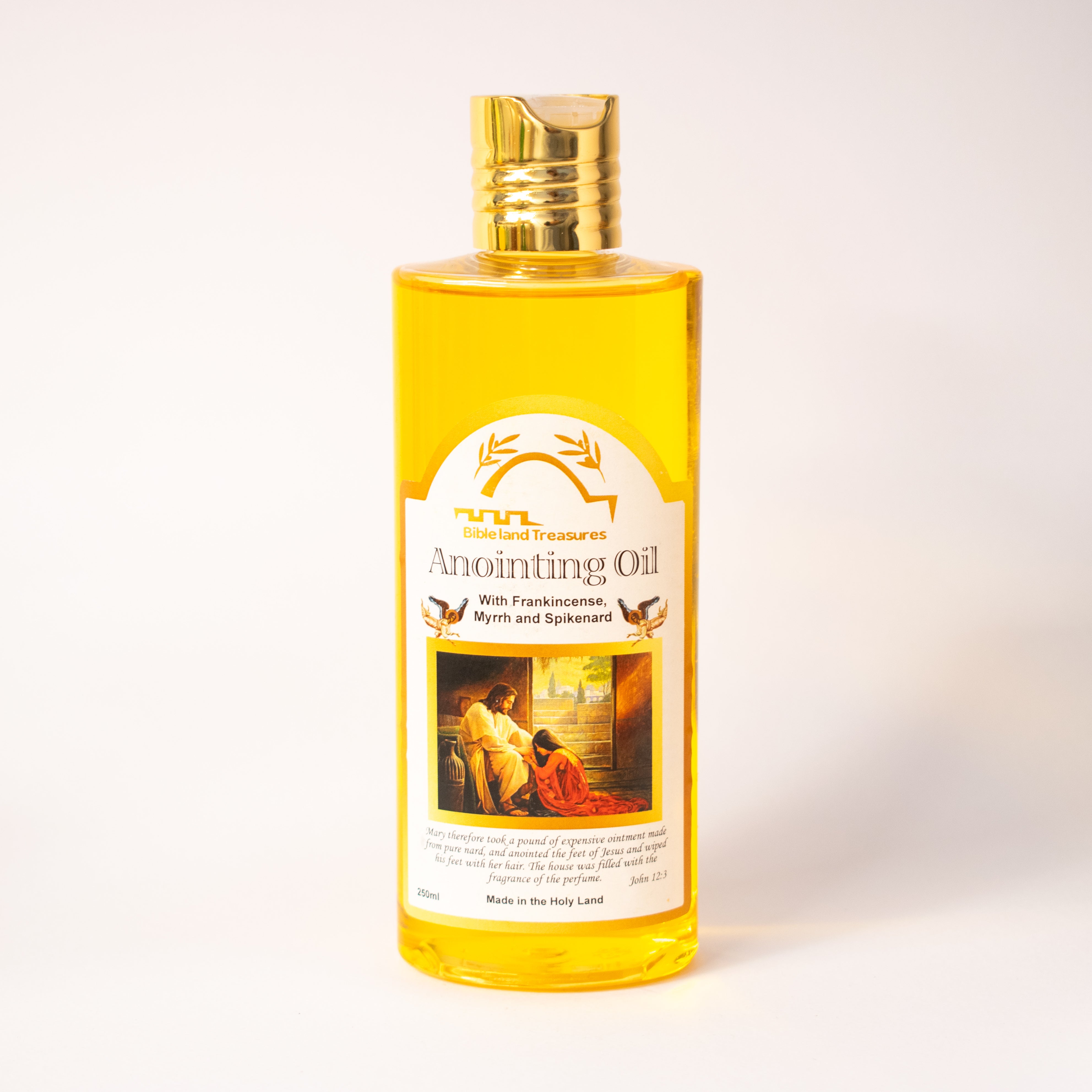 Ulei Premium Parfumat de Ungere cu Tămâie, Smirnă și Nard 250 ml– Țara Sfântă