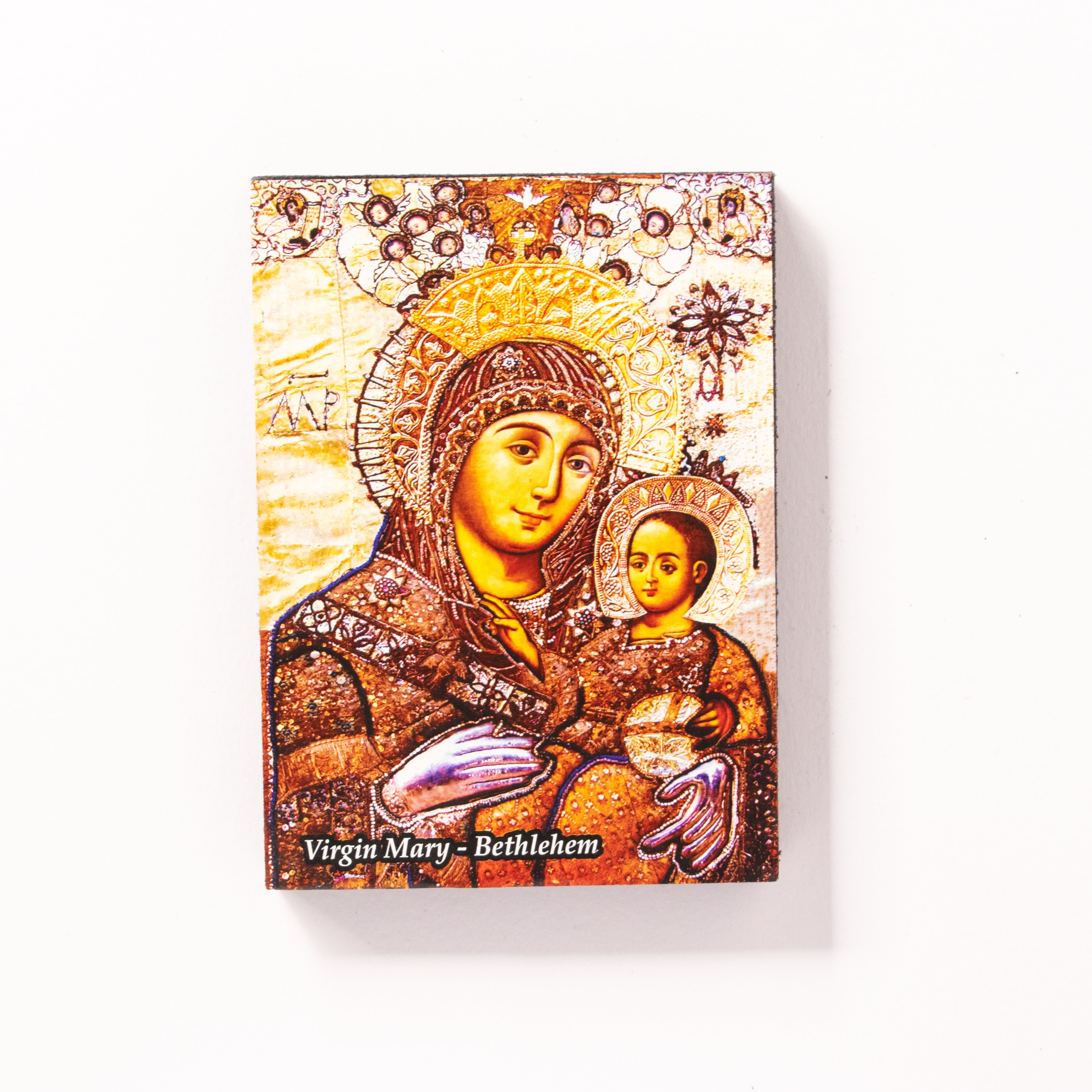 Set Sfânt din Betleem – Icoană Maica Domnului + Apă Sfințită, Ulei, Tămâie și Pământ din Țara Sfântă