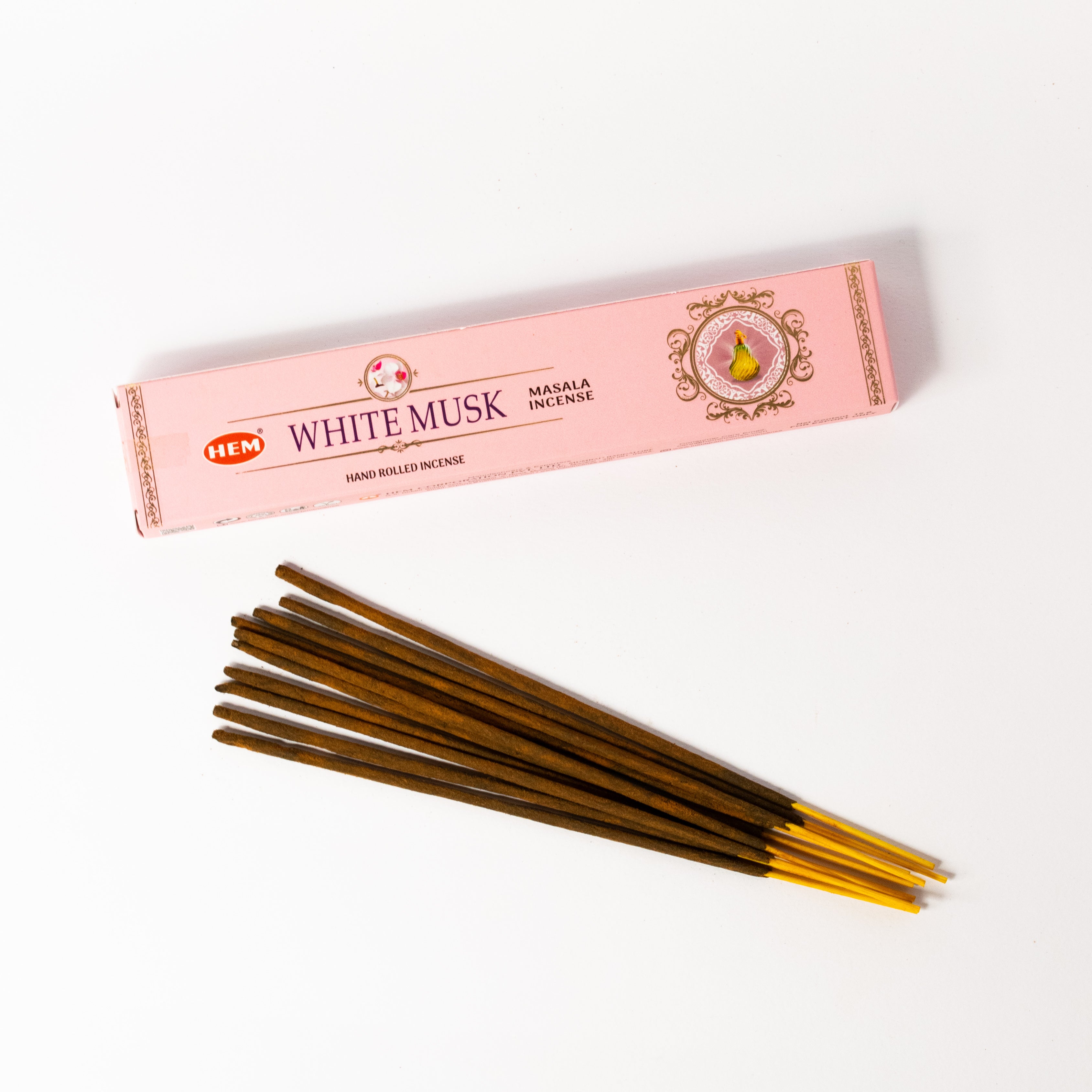 Bețișoare parfumate cu mosc alb – Aromă delicată pentru calm și echilibru – 10 bucăți în pachet