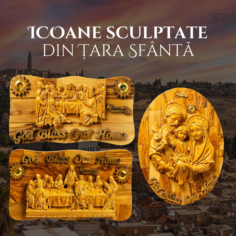 Icoane Sculptate din lemn