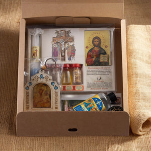 Set de Nuntă Binecuvântat din Ierusalim – Icoana Sporul Casei și Sfinte Elemente - M2 - Din Ierusalim