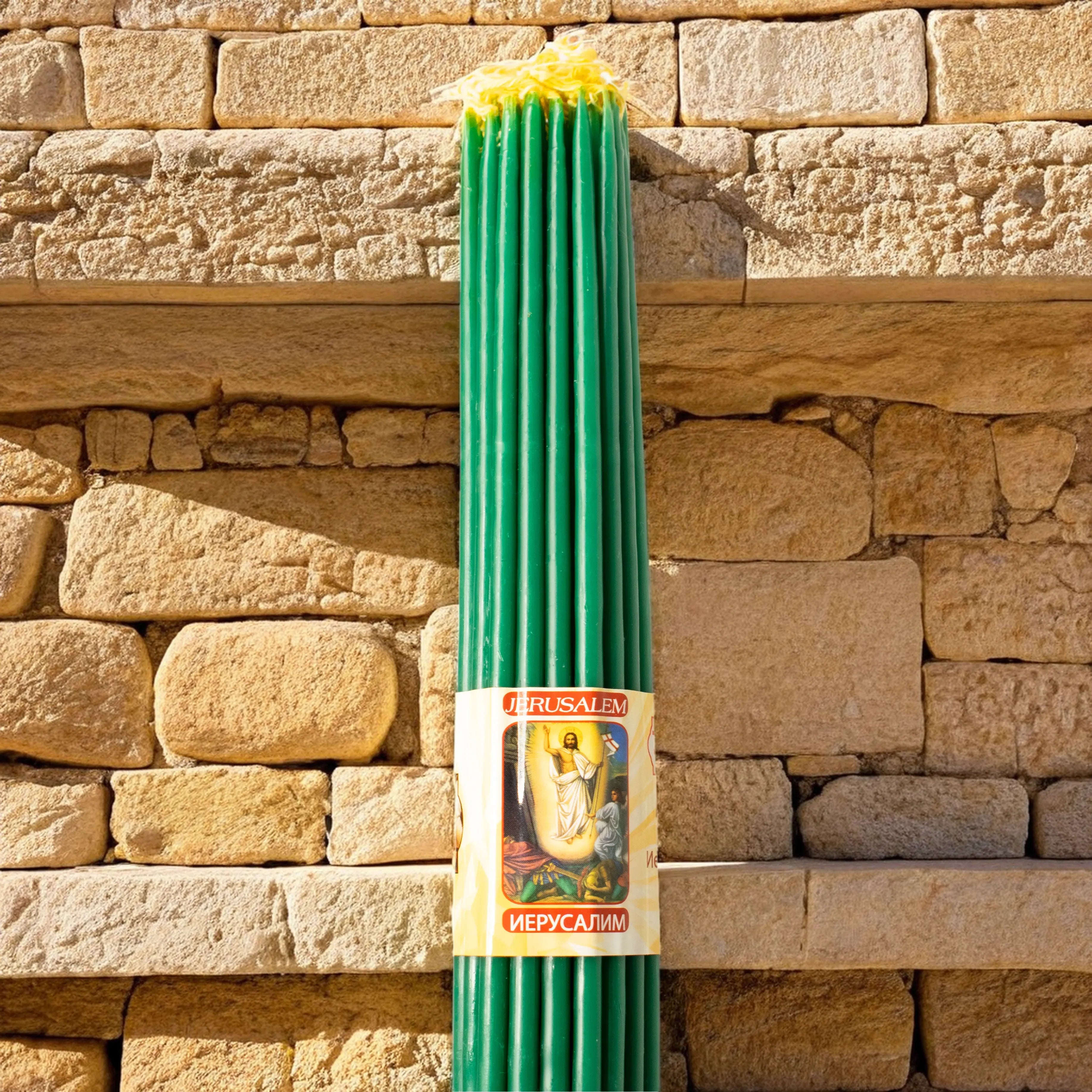 Set 33 de lumânări din Ierusalim cu parfum intens de nard – Sănătate, Echilibru și Speranță