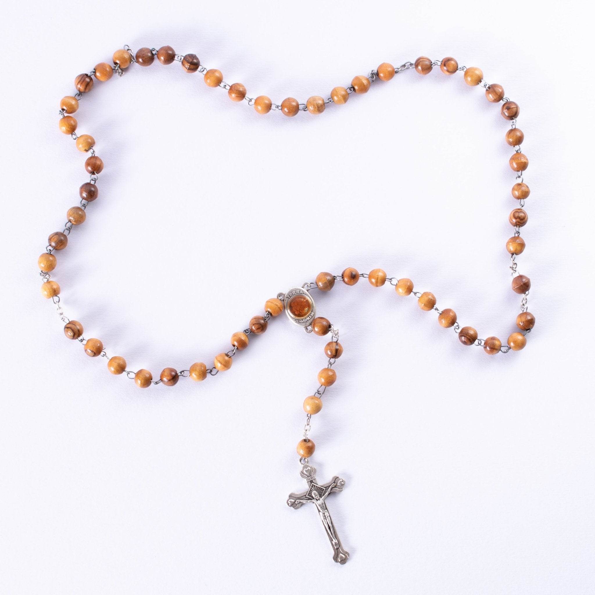 Set Aniversare Binecuvântat din Ierusalim – Cruce din lemn de măslin și Sfinte Elemente - M2 - Din Ierusalim