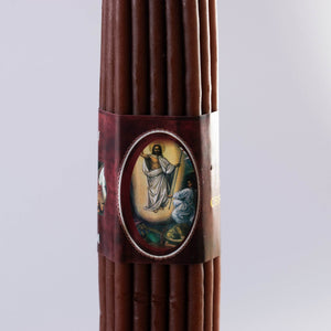 Pachetul celor 33 de Lumânări Sfinte de la Biserica Sfântului Mormânt - 28cm - Din Ierusalim