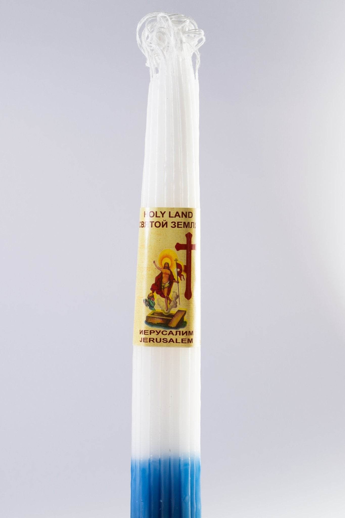Pachetul celor 33 de Lumânări Sfinte de la Biserica Sfântului Mormânt din Ierusalim - 24cm - Din Ierusalim