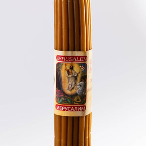 Pachetul celor 33 de Lumânări Sfinte din ceară de albine – de la Biserica Sfântului Mormânt din Ierusalim - Din Ierusalim