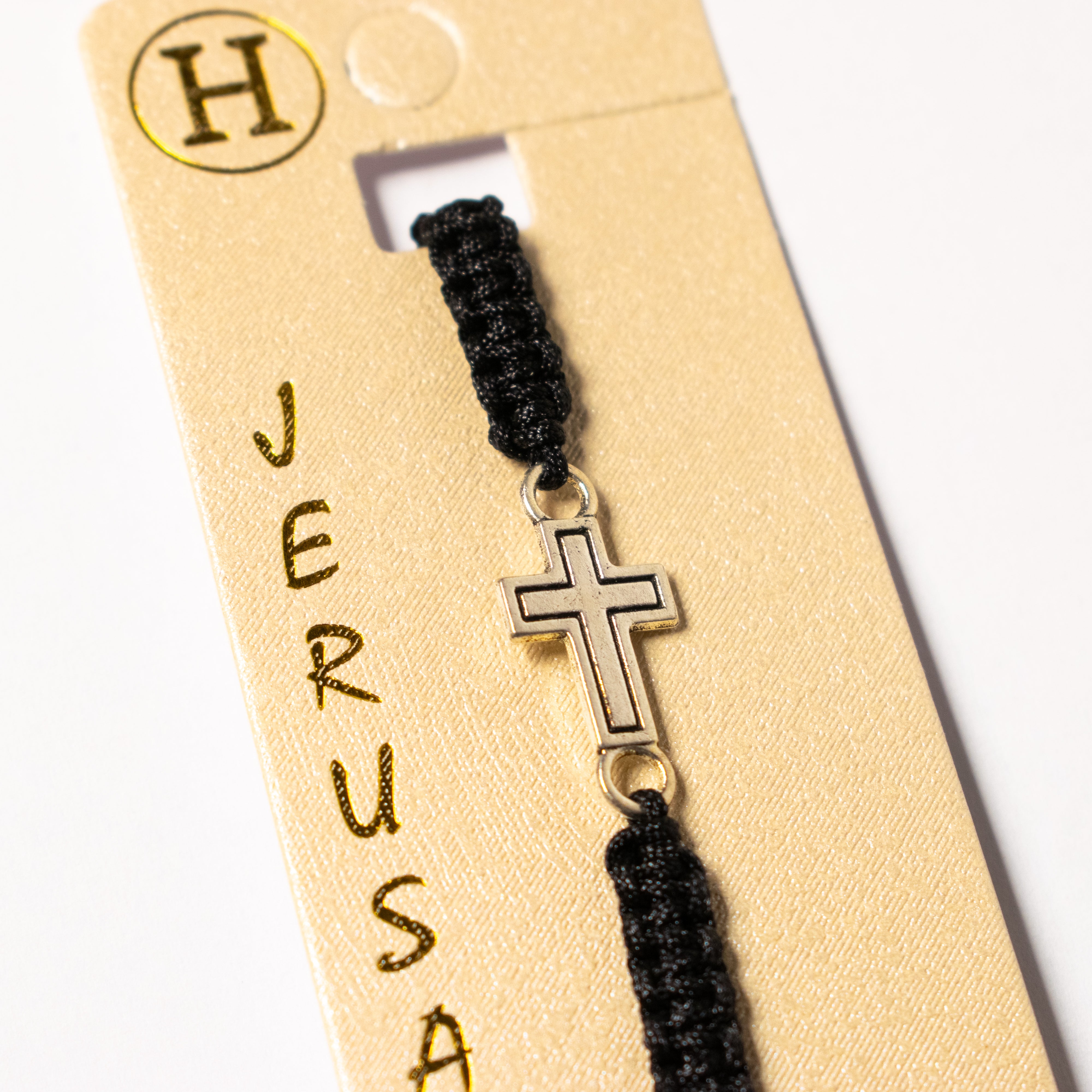 Brățară cu Cruciuliță Argintie –  Armonie, Pace și Lumină - Ierusalim