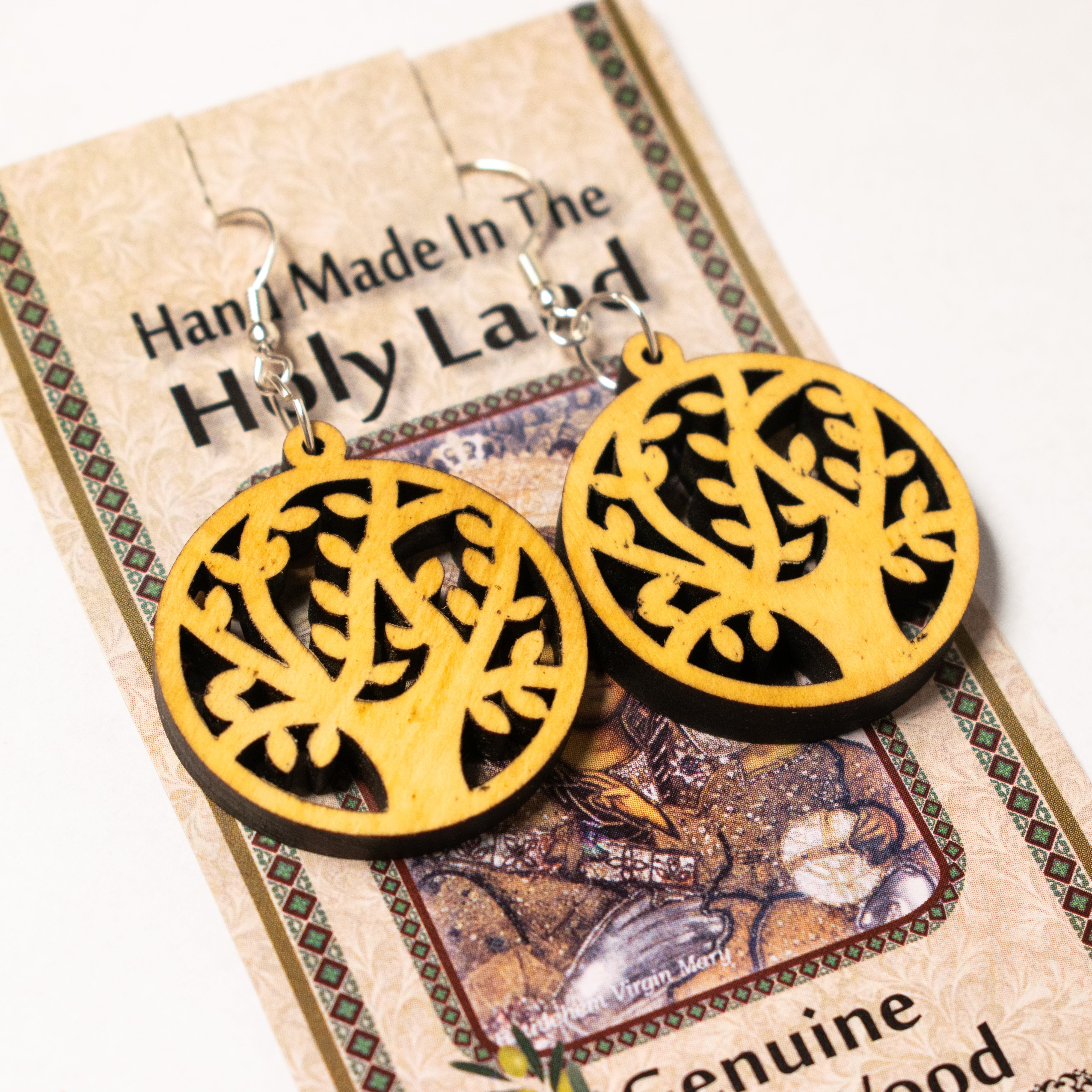 Cercei din Lemn de Măslin – Copacul Rodului, simbol al binecuvântării