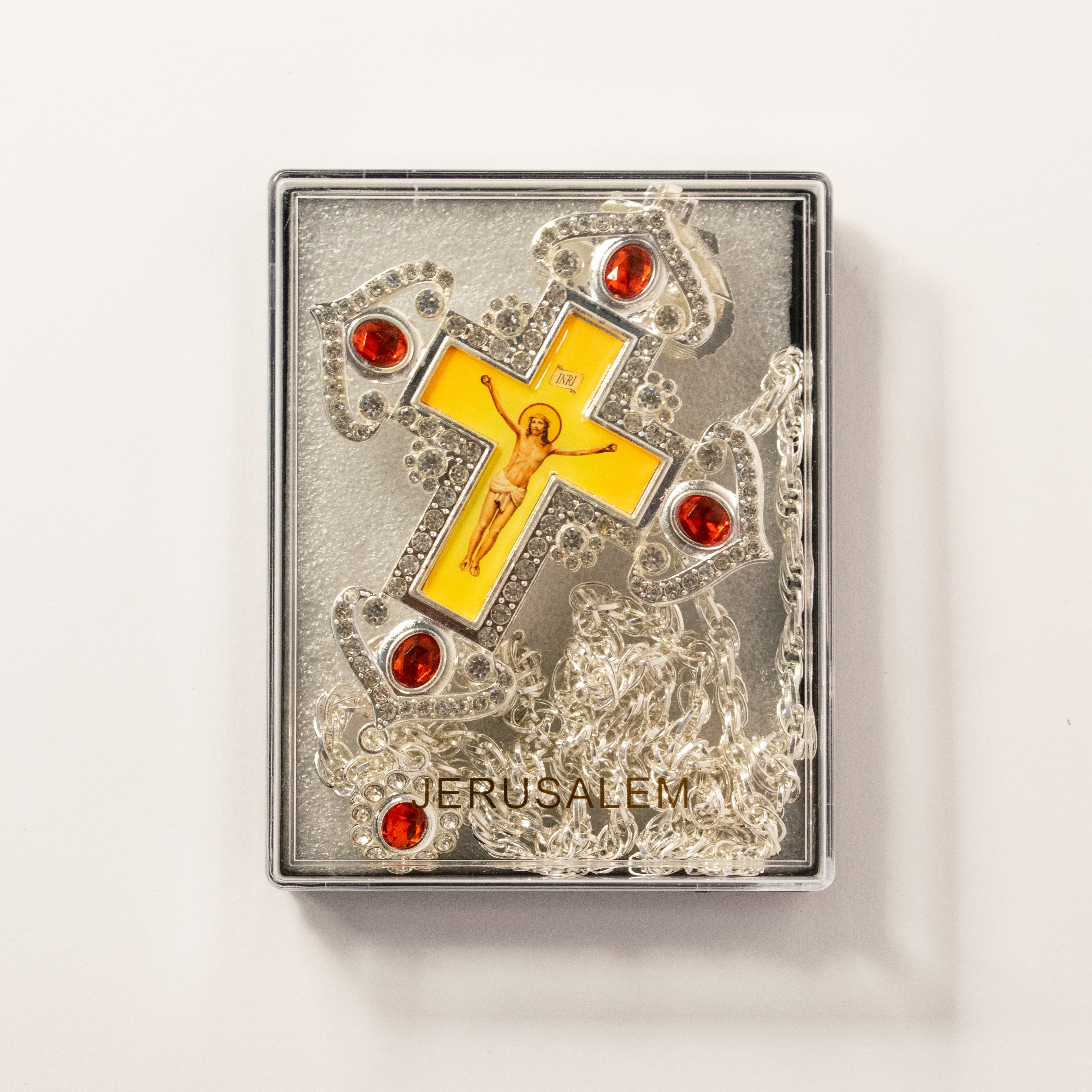 Cruce pectorală decorativă destinată purtării devoționale - Sfințită în Bethleem