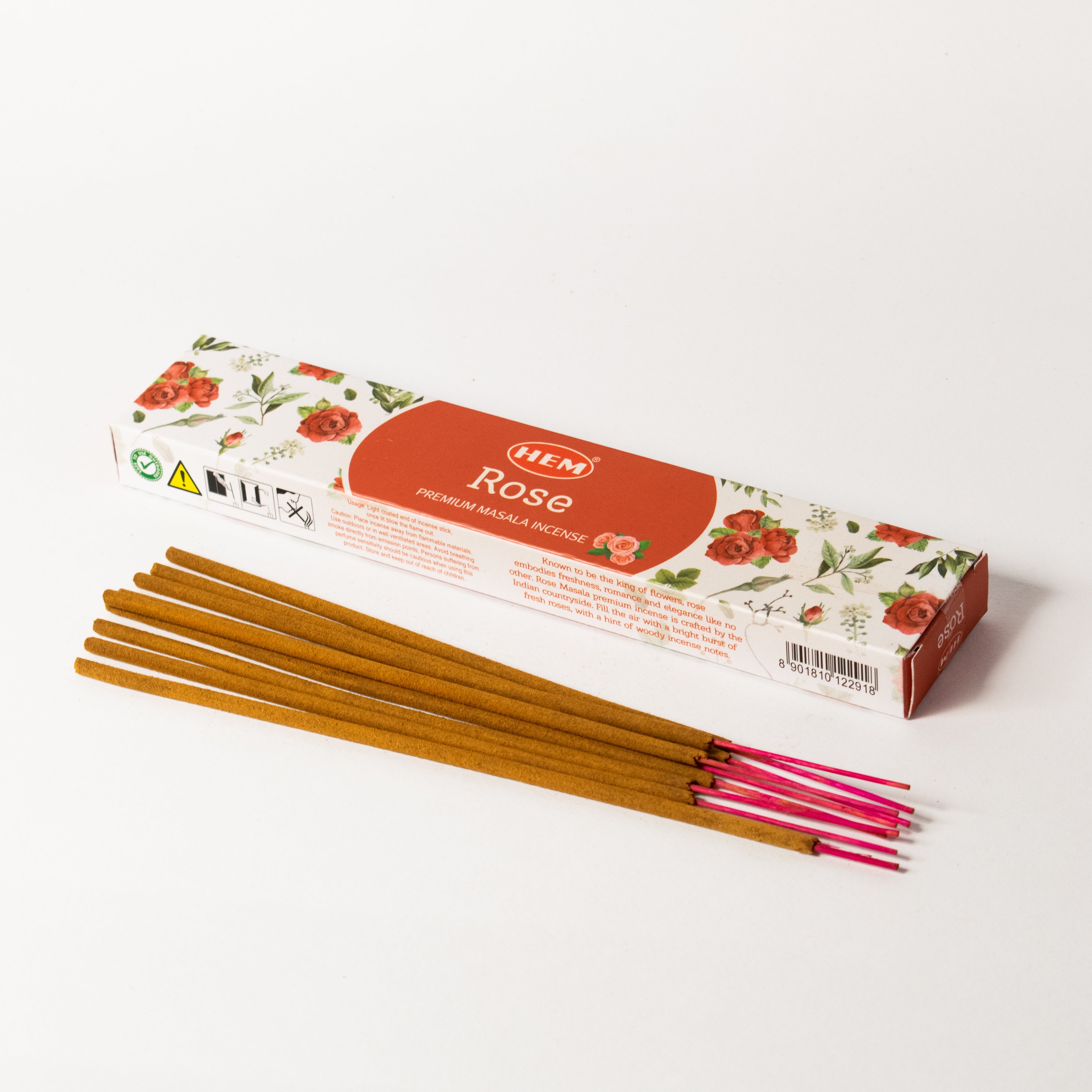 Bețișoare parfumate cu trandafir – Aromă delicată pentru relaxare și armonie – 10 bucăți în pachet